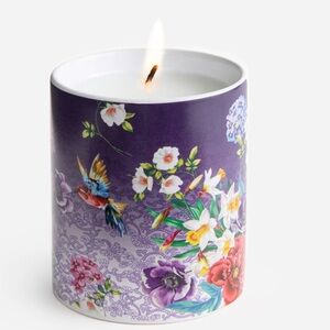 NIB Floral Purple Soy Candle
